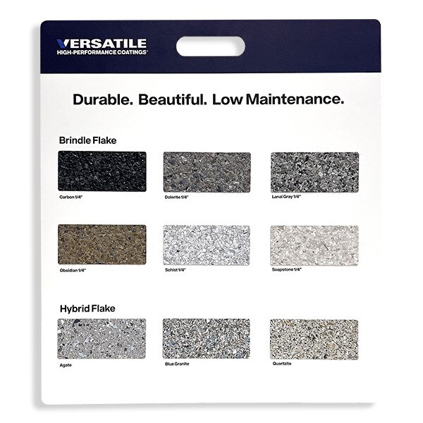 Roll on Rock Flake Sample Board
